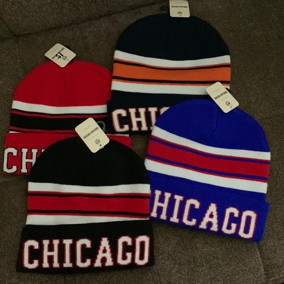 🔵 Multicolored Chicago Hats - only blue left - Picture 1 of 8